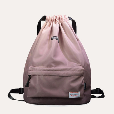 Large Capacity Waterproof Drawstring Nylon Backpack for Sport Swimming Yoga