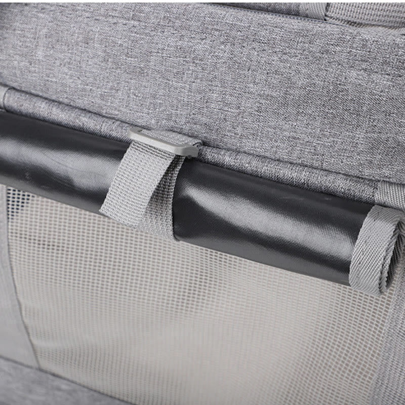 Rolling Pet Carrier Foldable Breathable Pull Rod Pet Bag