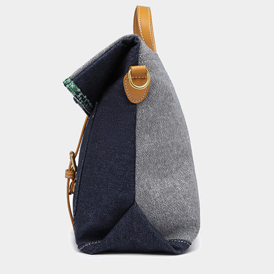 2Pcs Denim Handbag Set Fashion Crossbody Bag Set for Women - image 9