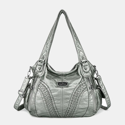 Women's Solid Color Hobo Bag