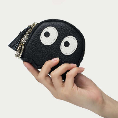 Cute Coin Purse for Women Girls Genuine Leather Change Pouch Wallet
