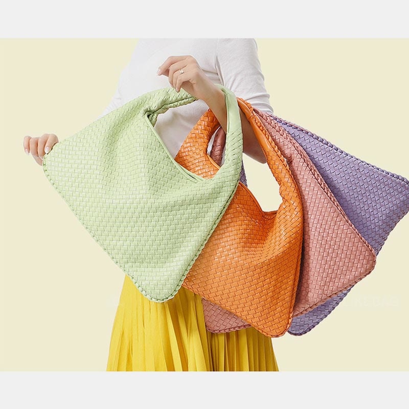 Shoulder Bag For Women Solid Color Large Capacity Minimalist Casual Handbag