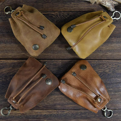 Wallet For Women Vintage Leather Mini Shopping Coin Purse Bag