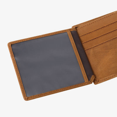 Thin Wallet For Family Laser Inscription Leather Purse Gift