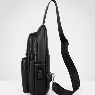Multipurpose Sling Bag Waterproof Soft Crossbody Backpack with USB Charger Port
