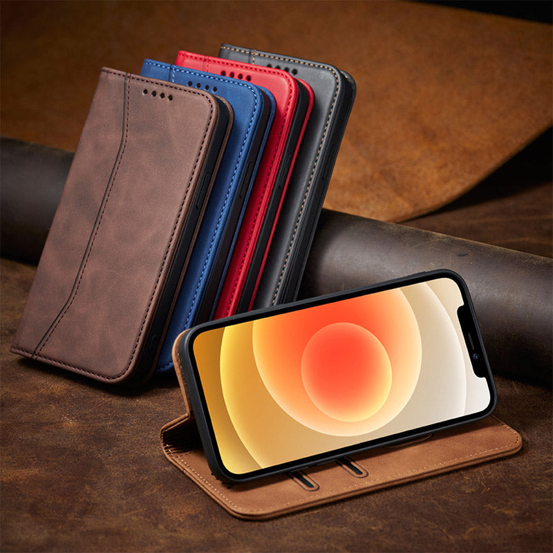 Premium PU Leather Wallet Case Card Holder Compatible with iPhone 13 Pro Max