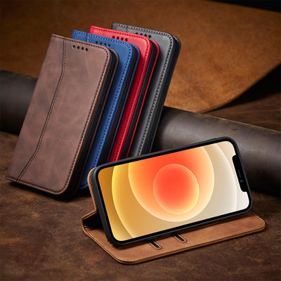 Premium PU Leather Wallet Case Card Holder Compatible with iPhone 13 Pro Max
