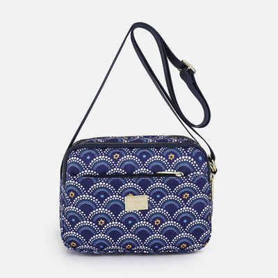 Creative Printing Purse Women Waterproof Nylon Multiple Compartment Crossbody Bag
