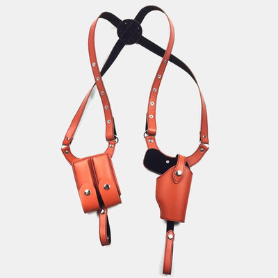 Leather Underarm Concealed Holster Adjustable Pocket Shoulder Armpit Bag