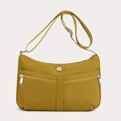 Solid Crossbody Bag For School Travel Simple Nylon Bag Purse