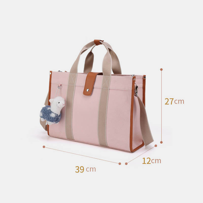 Multi-Slot Tote Bag Large Capacity Handbag for New Mom Shoping Beach Travel Purse