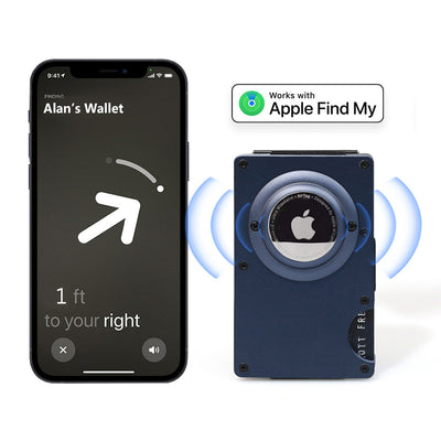 Minimalist Aluminum Metal Airtag Card Case