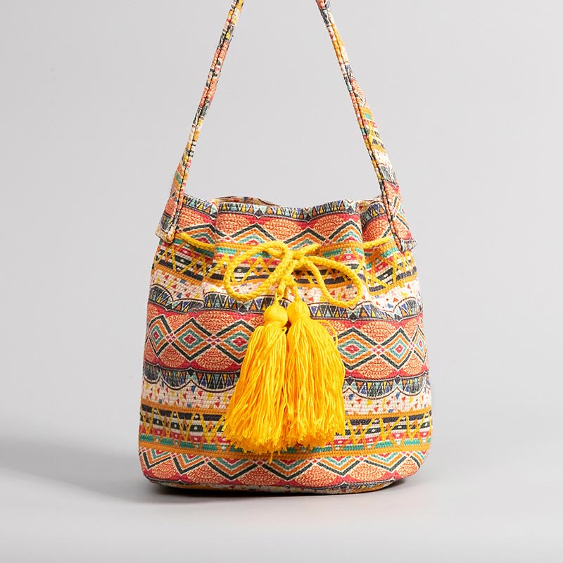 Crossbody Bag for Women Bohemian Canvas Casual Shopping Shoulder Bag