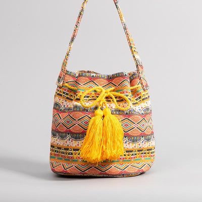 Crossbody Bag for Women Bohemian Canvas Casual Shopping Shoulder Bag