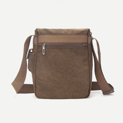 Messenger Bag For Men Vintage Thicken Canvas Large Capacity Crossbody Bag