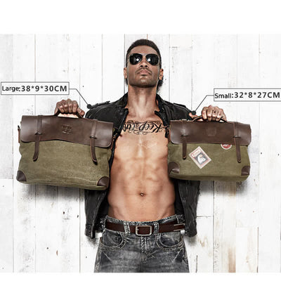 Messenger Bag For Men Canvas Casual Vintage Document Crossbody Handbag