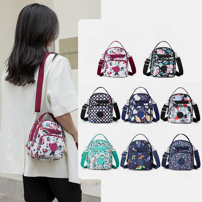 Floral Print Sling Bags for Women Crossbody Backpack Multipurpose Shoulder Bag