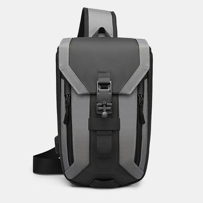Water-Resistant Sling Bag With USB Charging Port