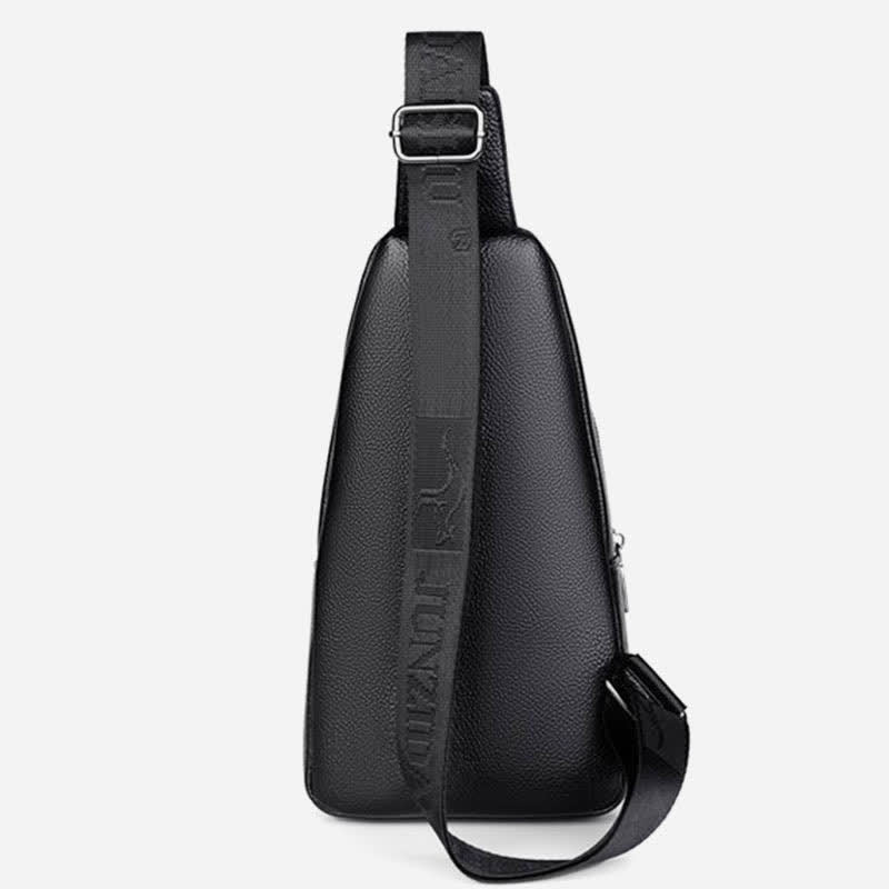 Small Crossbody Sling Bag for Men Leather Purses Chest Bag