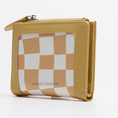 Wallet For Women Protable Light Color Short Leather Money Clip