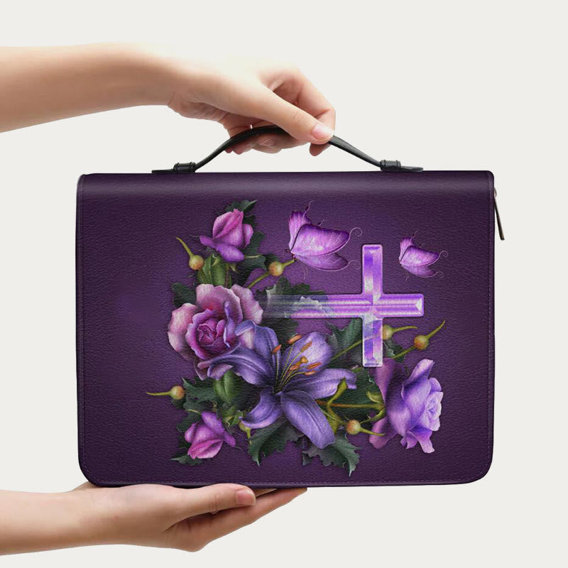 Bible Storage Bag For Daily Leather Devout Praying Design Handbag