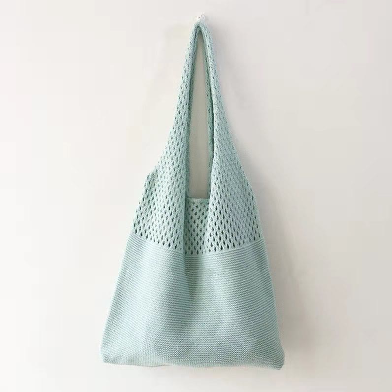 Tote Bag For Women Ethnic Style Wool Knitted Shoulder Bag