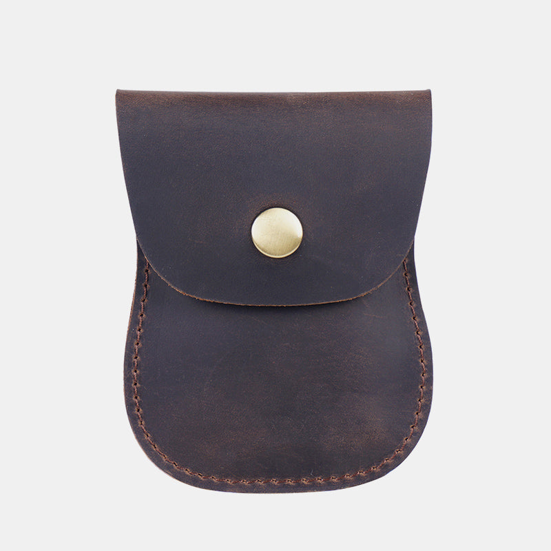 Genuine Leather Coin Purse Pouch Change Purse for Women Men