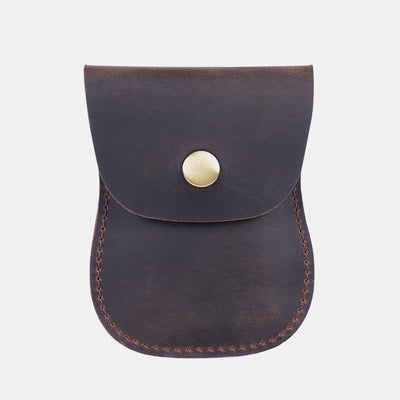 Genuine Leather Coin Purse Pouch Change Purse for Women Men