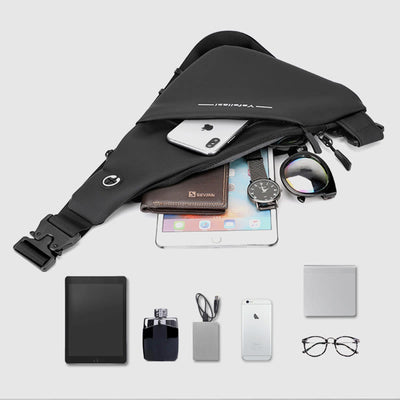 Sling Bag For Men Waterproof Casual Outdoor Crossbody Chest Pack