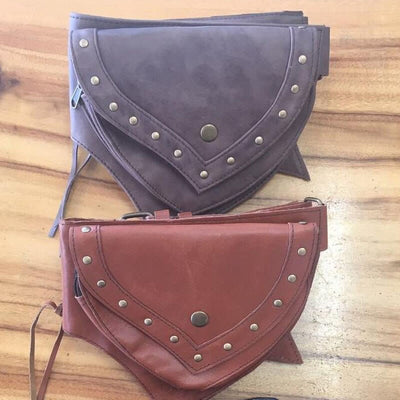 Waist Bag For Women Vintage Outdoor Sports Riveted Belt Bag
