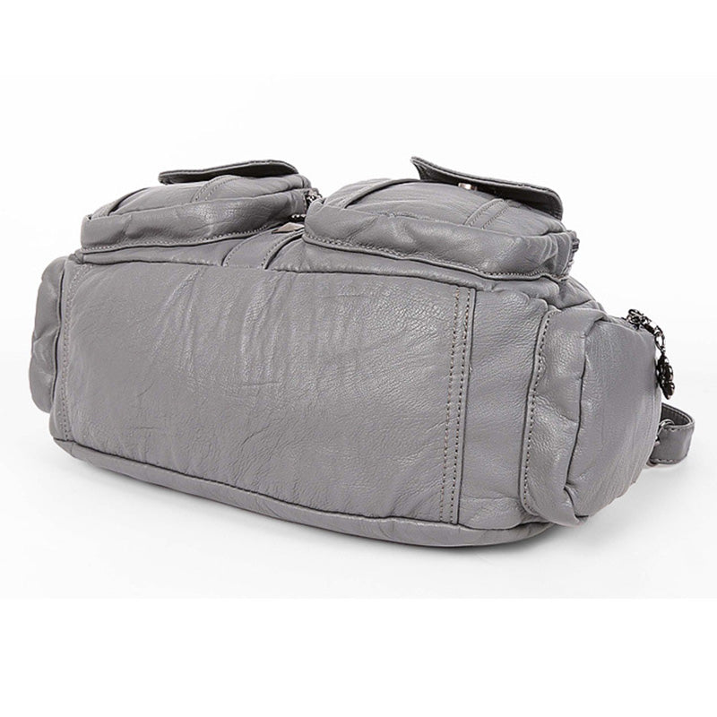 Solid Color Fashion Dumplings Messenger Bag