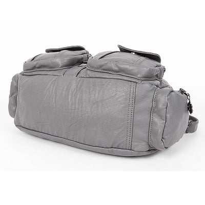 Solid Color Fashion Dumplings Messenger Bag