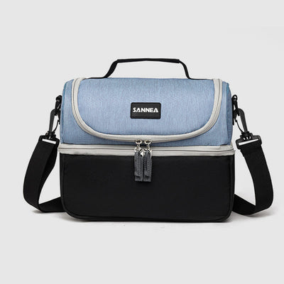 Cooler Bag For Outing Double Layer Insulation Crossbody Picnic Bag