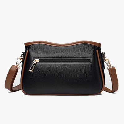 Crossbody Square Bag For Women Diamond Pattern Leather Commuter Purse