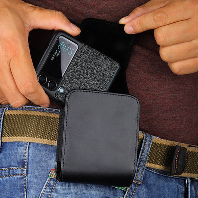 Mini PU Waist Bag EDC Pouch for Samsung Z Flip 3 Moto Razr