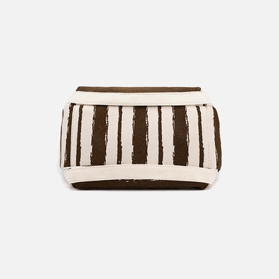 Casual Tote Bag For Women Daily Use Striped Canvas Bag