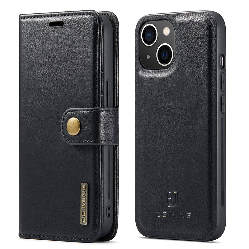 Magnetic Wallet Case for iPhone 13 Pro Max Multi Model Handmade PU Leather