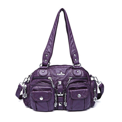 Solid Color Fashion Dumplings Messenger Bag
