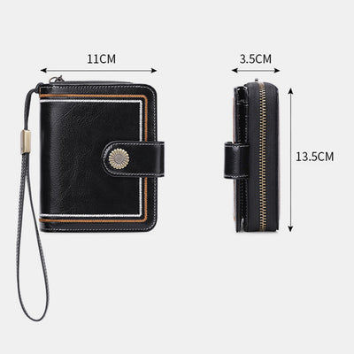 RFID Elegant Bifold Wallet Large Capacity Card Holder