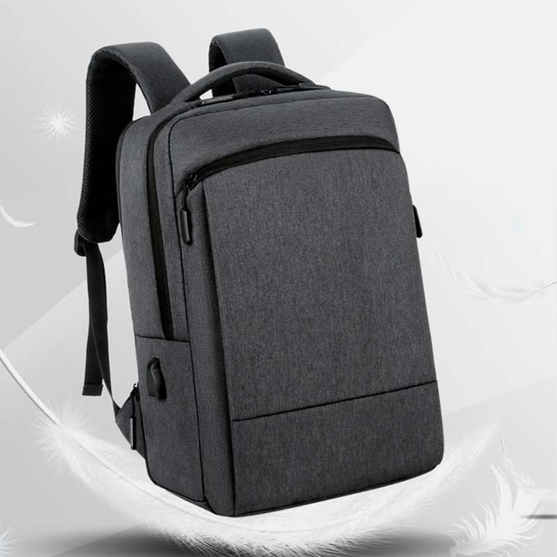 Large Capacity Lightweight Waterproof Expandable Business Backpack With USB Charging Port