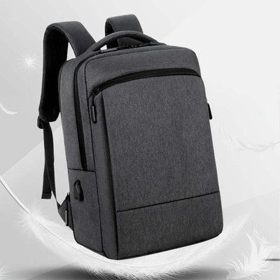 Large Capacity Lightweight Waterproof Expandable Business Backpack With USB Charging Port