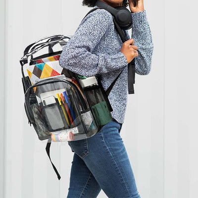 Backpack For School Students Trasparent PVC Leisure Daily Schoolbag