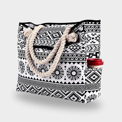 Summer Beach Bag For Women Printing Canvas Large Capacity Handbag