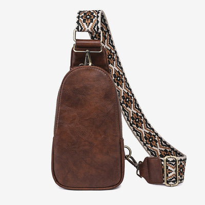 Sling Bag For Women Lightweight Wide Straps Leather Shopping Bag