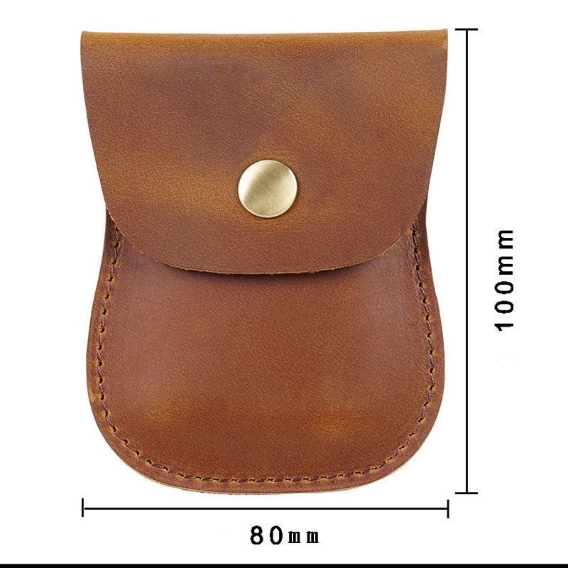 Genuine Leather Coin Purse Pouch Change Purse for Women Men