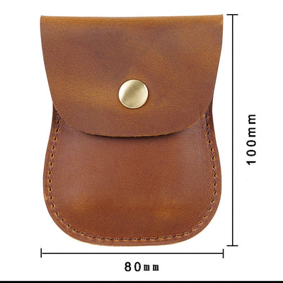 Genuine Leather Coin Purse Pouch Change Purse for Women Men