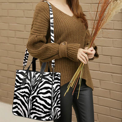 Leopard Print Tote Bag Set For Women Leather Handbag