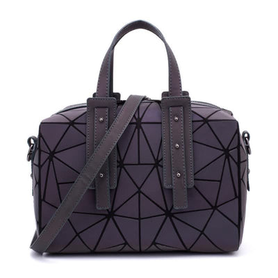 Geometric Purses Handbag Fashion Reflective Tote Bag with Crossbody Strap
