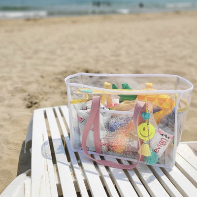 Large Capacity Waterproof Clear PVC Beach Bag Tote Shoulder Handbag