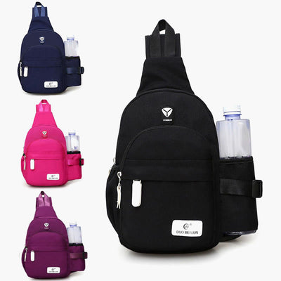 Sling Bag For Women Outdoor Sports Riding Crossbody Chest Bag - Black - image 17